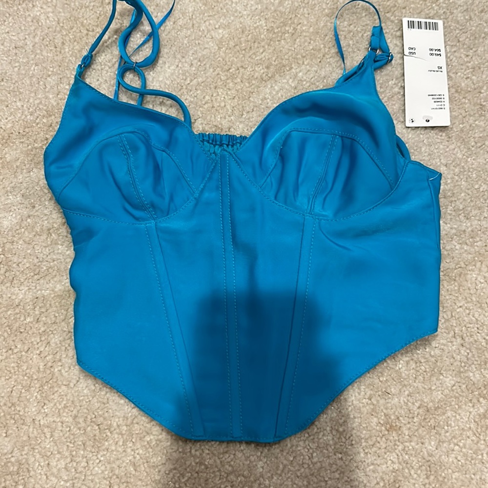 Blue urban outfitters corset/tank